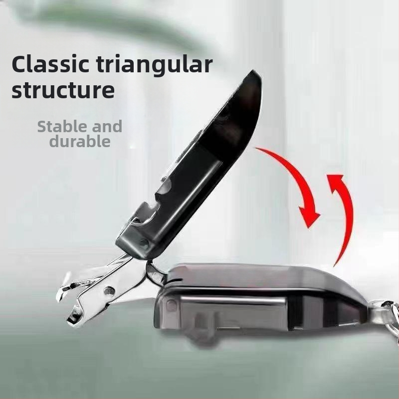 Мини сгъваема нокторезачка – портативна за дома, пластмаса и неръждаема стомана