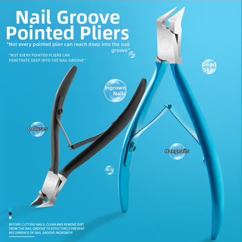 Nagu žirklės su kampuotu kraštu, nerūdijantis plienas, pedikiūro įrankis