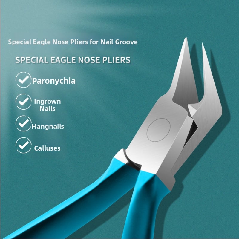 Nagu žirklės su kampuotu kraštu, nerūdijantis plienas, pedikiūro įrankis