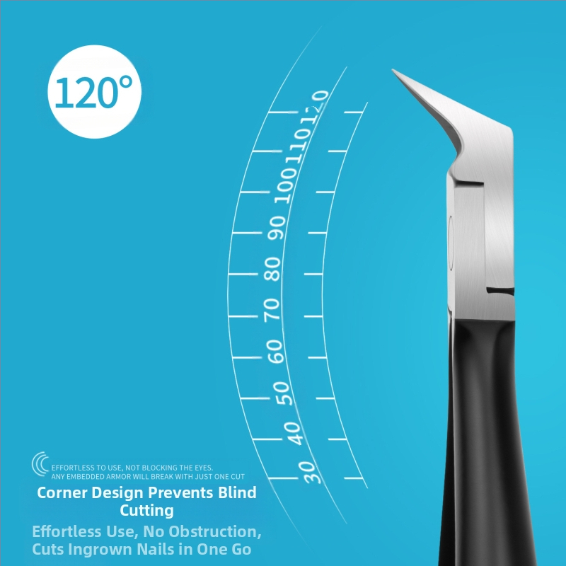 Нокътни клещи за кожички, неръждаема стомана, скосен ръб, педикюр