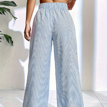 Полиестер кюлоти, висока талия, микроеластичност, 70–80% полиестер, широки ежедневни панталони – есен 2024