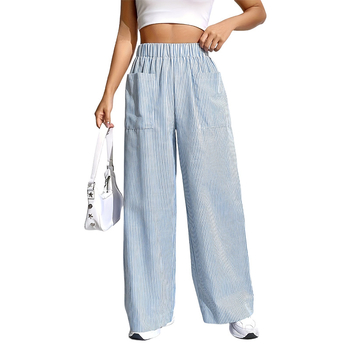 Полиестер кюлоти, висока талия, микроеластичност, 70–80% полиестер, широки ежедневни панталони – есен 2024