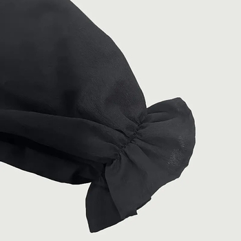 Φόρεμα από νάιλον, μακριά μανίκια, χωρίς γιακά, μέση μεσαίας ύψους, φούστα σε στυλ νεράιδας