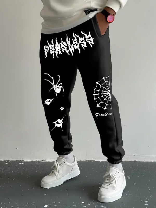 Ανδρικά casual αθλητικά παντελόνια, ίσια γραμμή, μικροελαστικότητα, πολυεστέρα 95% σε μίξη χημικών ινών, φθινόπωρο 2024