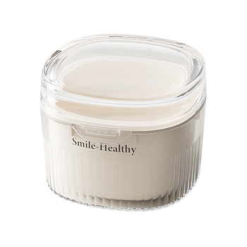 Κουτί καθαρισμού και βύθισης οδοντικών συσκευών, 1 L, PP πλαστικό, διαφανές κλειστό σχέδιο, πολυλειτουργικό