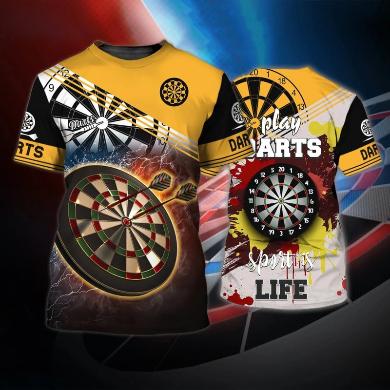 Vīriešu T-krekls ar 3D drukātu rakstu, poliestera maisījums, digitālā druka, apaļš kakls, īsas piedurknes