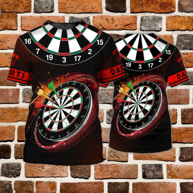 Vīriešu T-krekls ar 3D drukātu rakstu, poliestera maisījums, digitālā druka, apaļš kakls, īsas piedurknes