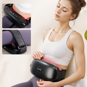 LKAM juosmens ir kūno masažuoklis su minkymo ir karštojo kompreso funkcija, reguliuojamas elastinis diržas, skirtas juosmeniui, pilvo sričiai, kojoms ir sėdmenims (išleistas 2024)