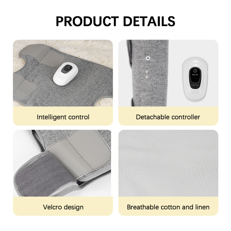 Μασάζ ποδιών για γάμπες — Πολυλειτουργικός μασάζ γάμπας με αεροπίεση, 5V, 7.5W, 260 g, 3 ρυθμίσεις, μήκος καλωδίου 0,5 m