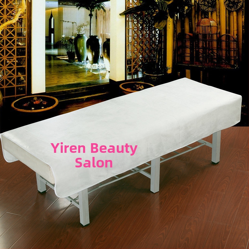 Lenjerie de pat din pluș scurt pentru saloane de înfrumusețare, stil modern minimalist, model solid, vopsire reactiva