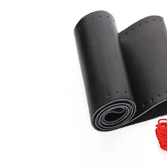 Δερμάτινο κάλυμμα τιμονιού ραμμένο στο χέρι για Howo TX340/350/380/336 — καθολική εφαρμογή, για όλες τις εποχές, εγκατάσταση ειδικών οχημάτων