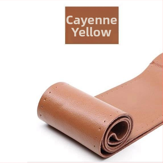 Δερμάτινο κάλυμμα τιμονιού ραμμένο στο χέρι για Howo TX340/350/380/336 — καθολική εφαρμογή, για όλες τις εποχές, εγκατάσταση ειδικών οχημάτων