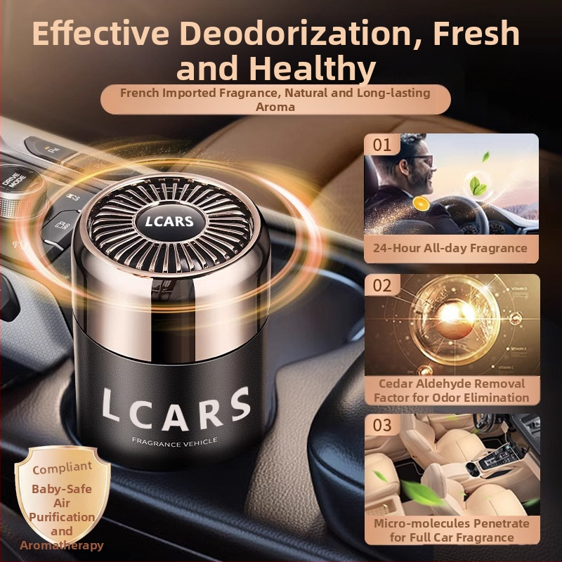 Balzam aromatizant pentru mașină cu aromă Osmanthus, 100-200 ml, montaj pe scaun, elimină mirosurile, oferă prospețime, evaporare peste 90 de zile