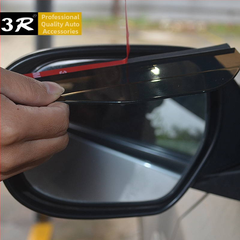 3R esővédő visszapillantó tükörhöz, univerzális, PVC, ragasztóval történő felszerelés, 2 db