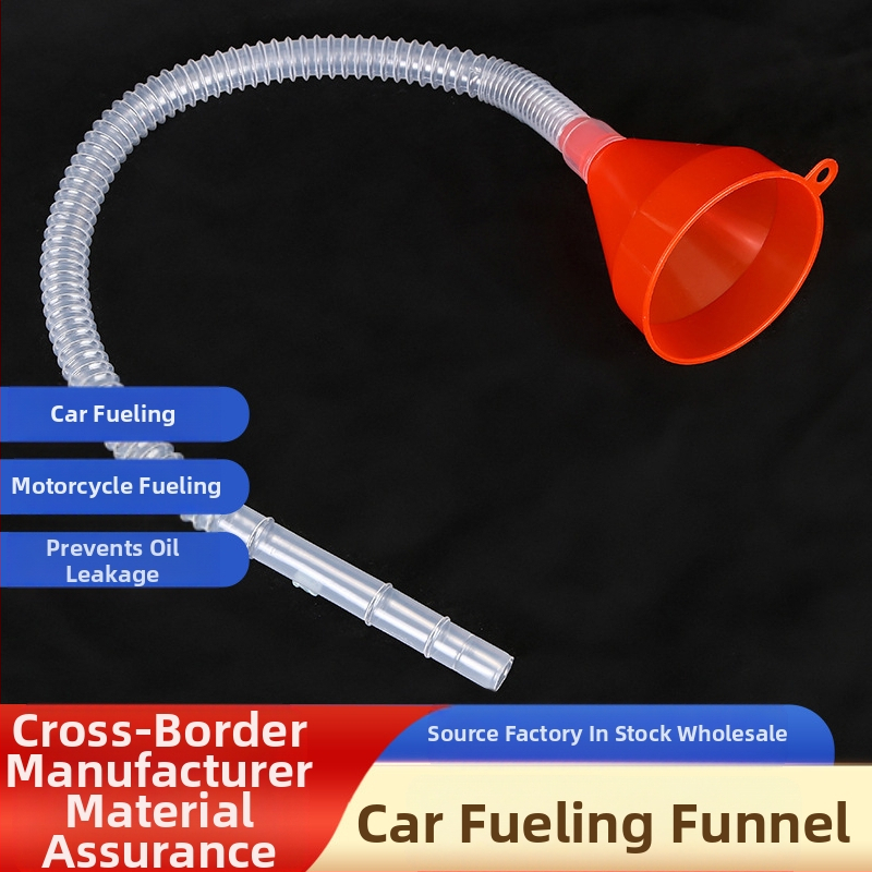 Eļļas lejvaks ar garu cauruli auto un motociklu uzpildīšanai – PP+PE, Zhongkai