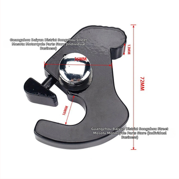 Облегалка за Harley с бързо освобождаване и монтажна скоба за XL883 — Mo Wolf JH017, универсална съвместимост