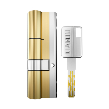 Κλειδαριά πόρτας με λαβή από χαλκό, κύλινδρος κατηγορίας C για πόρτες ασφαλείας και πυρασφαλείας, μοντέλο 65-130