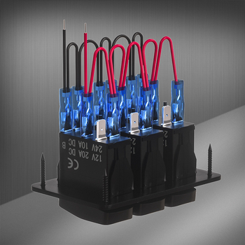 Πάνελ διακοπτών αυτοκινήτου με 3 διακόπτες τύπου βάρκας, φωτιζόμενο, αδιάβροχο, 24V