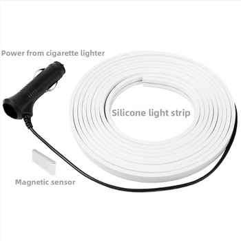 Автомобилна лампа за багажник със магнитно автоматично сензорно включване, 12V, 20-40W, силиконов материал, универсален модел