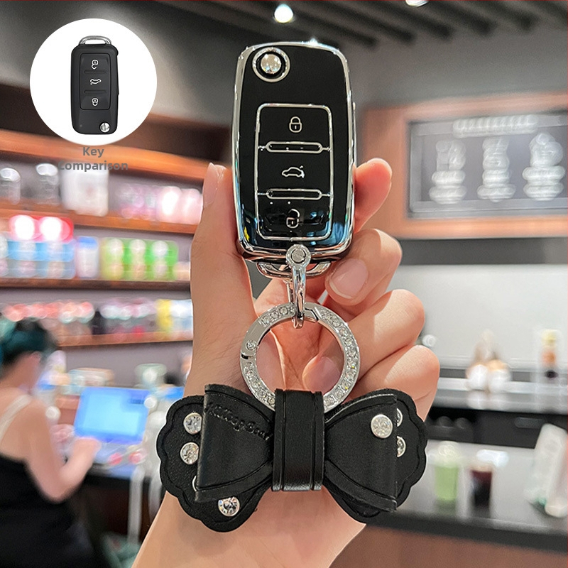 Volkswagen atslēgu vāciņš, TPU, Vienkāršs stils, Saderīgs ar Sagitar, Lavida, Jetta, Passat, Bora, Tiguan, Unisex