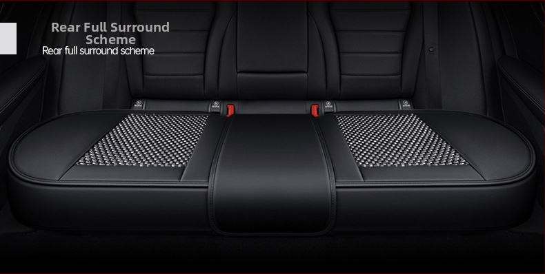 Set pentru pernă de scaun auto, trei piese, suprafață Ice Silk, respirabil, fără umplutură, potrivit pentru toate anotimpurile