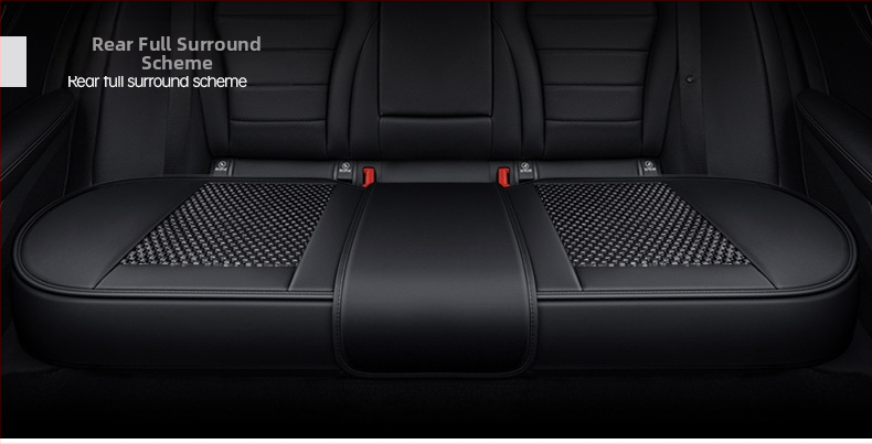 Set pentru pernă de scaun auto, trei piese, suprafață Ice Silk, respirabil, fără umplutură, potrivit pentru toate anotimpurile