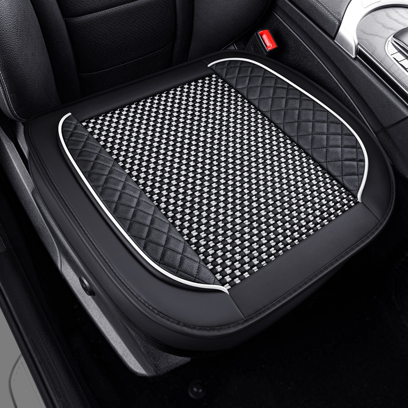 Set pentru pernă de scaun auto, trei piese, suprafață Ice Silk, respirabil, fără umplutură, potrivit pentru toate anotimpurile