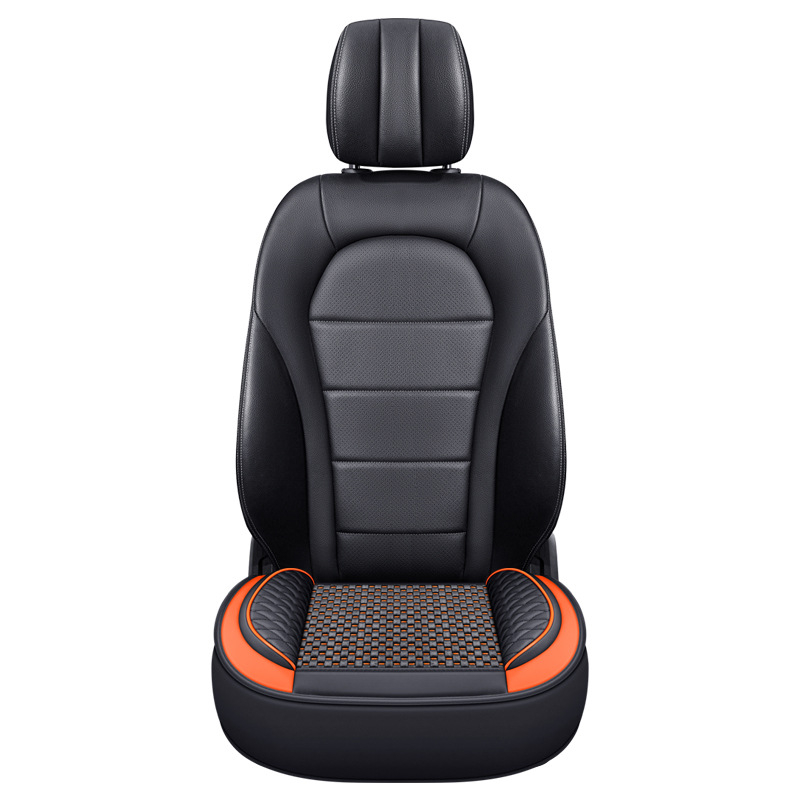 Set pentru pernă de scaun auto, trei piese, suprafață Ice Silk, respirabil, fără umplutură, potrivit pentru toate anotimpurile