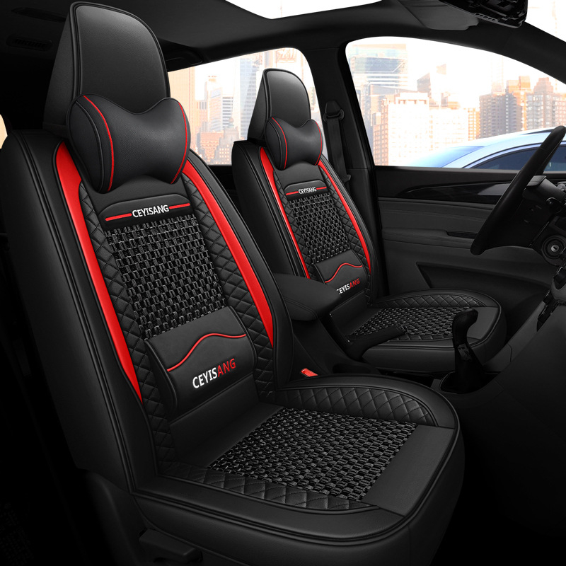 Κάλυμμα καθίσματος αυτοκινήτου BAIC S3L - 360° πλήρης κάλυψη, Ice Silk επιφάνεια, γέμισμα συνθετικής ίνας, ραφή με περιθώριο, στυλ αγροτικό, για όλες τις εποχές