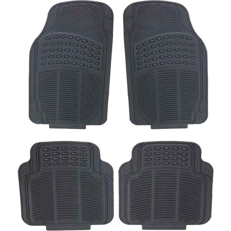 Četru gabalu PVC automašīnas grīdas paklāji, ūdensnecaurlaidīgi, pretslīdoši, izturīgi pret nolietojumu, viegli tīrāmi (universāla saderība)