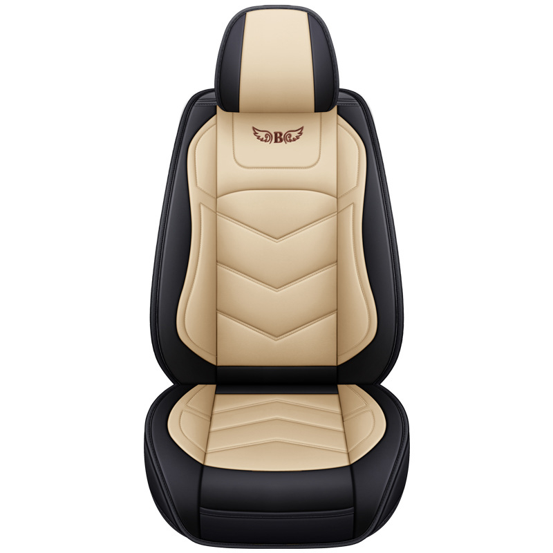 Husă de scaun auto pentru patru anotimpuri, universală, cu acoperire completă, compatibilă cu cinci locuri, cu logo imprimat, personalizare disponibilă