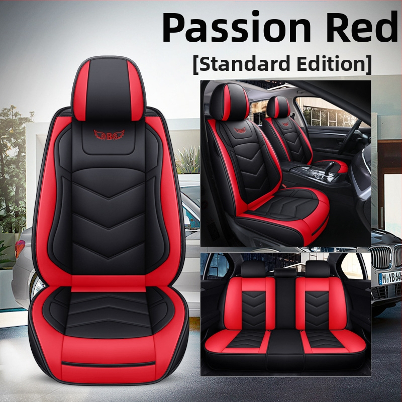 Husă de scaun auto pentru patru anotimpuri, universală, cu acoperire completă, compatibilă cu cinci locuri, cu logo imprimat, personalizare disponibilă