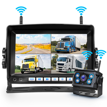 Οθόνη προβολής αντίστροφης κίνησης για φορτηγά και λεωφορεία, IPS οθόνη, ανάλυση 1024x600, μοντέλο Single Antenna-X36, είσοδος βίντεο