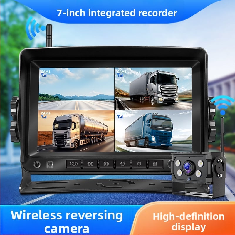 Дисплей за обратно виждане за камиони и автобуси, IPS екран, резолюция 1024x600, модел Single Antenna-X36, входен сигнал: видео, NTSC/PAL съвместим