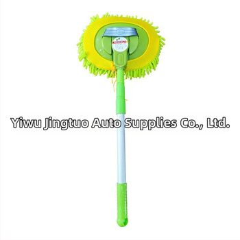 Σκούπα πλυσίματος αυτοκινήτου με κατασκευή από ανοξείδωτο χάλυβα, επεκτειόμενη μακριά λαβή και μαλακές chenille τρίχες