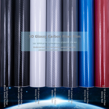 5D φιλμ ανθρακονημάτων για ολόκληρο το αυτοκίνητο; φιλμ αλλαγής χρώματος; μοτίβο ανθρακονήματος; UV προστασία 30%; θερμική μόνωση 30%