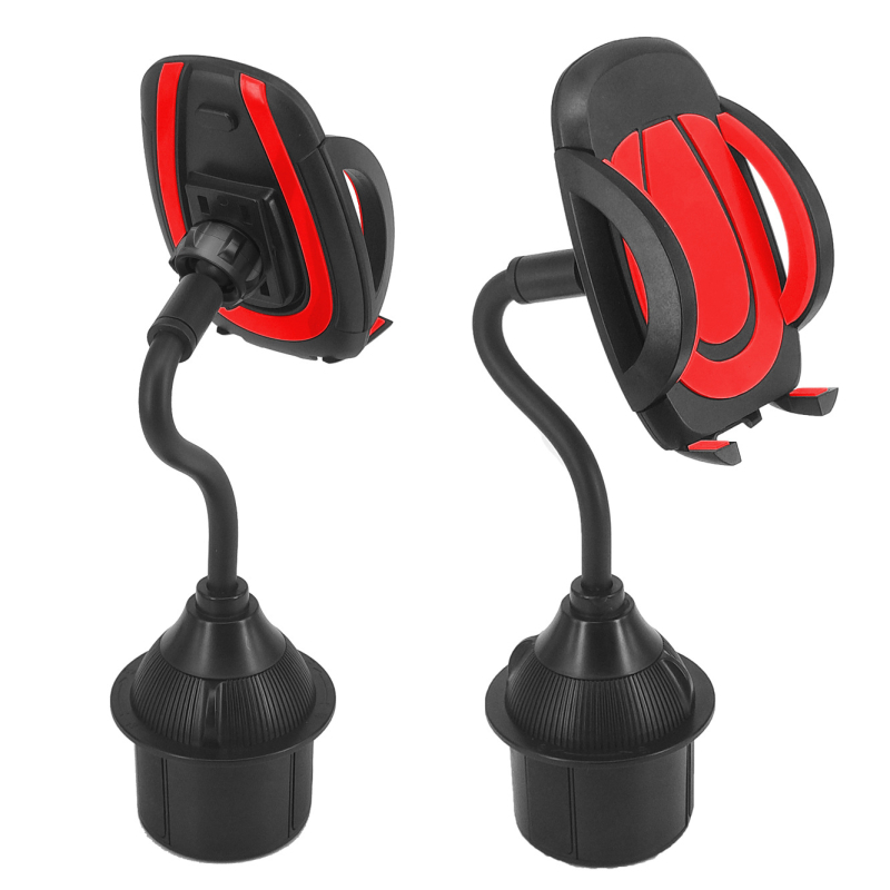 Държач за телефон за автомобил, монтиран върху държач за чаша — универсален, щракващ монтаж, за централна конзола и за задната седалка, модели 1608H, 2208H, 1608HE, Yongxinjia