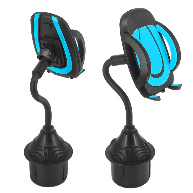 Държач за телефон за автомобил, монтиран върху държач за чаша — универсален, щракващ монтаж, за централна конзола и за задната седалка, модели 1608H, 2208H, 1608HE, Yongxinjia