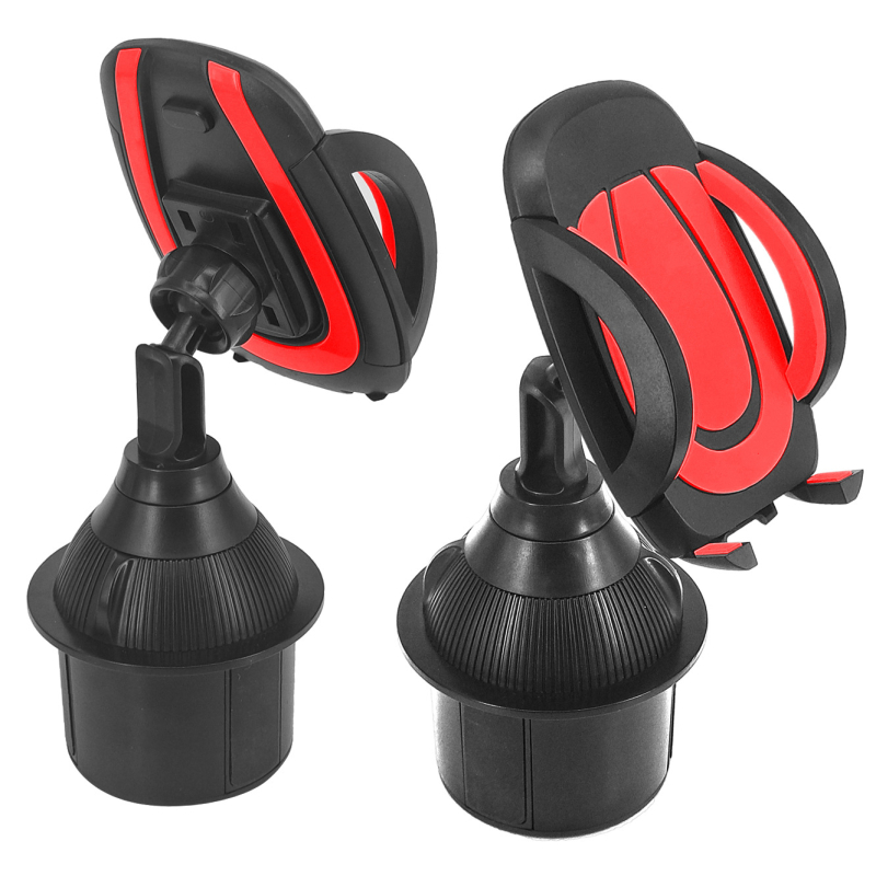 Държач за телефон за автомобил, монтиран върху държач за чаша — универсален, щракващ монтаж, за централна конзола и за задната седалка, модели 1608H, 2208H, 1608HE, Yongxinjia