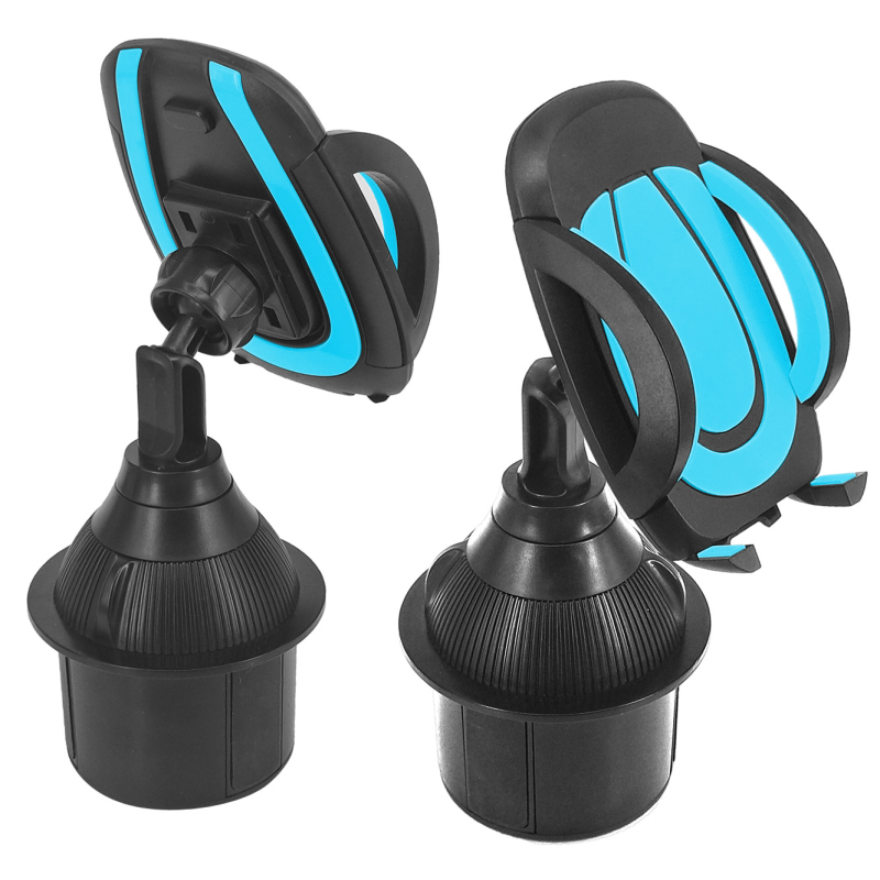 Държач за телефон за автомобил, монтиран върху държач за чаша — универсален, щракващ монтаж, за централна конзола и за задната седалка, модели 1608H, 2208H, 1608HE, Yongxinjia