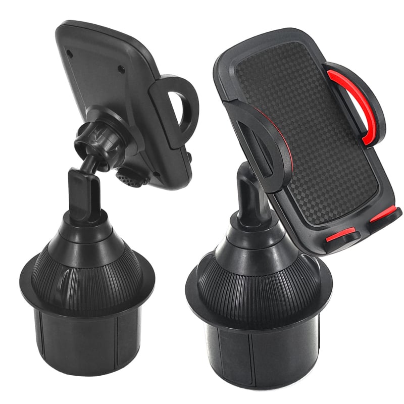 Държач за телефон за автомобил, монтиран върху държач за чаша — универсален, щракващ монтаж, за централна конзола и за задната седалка, модели 1608H, 2208H, 1608HE, Yongxinjia