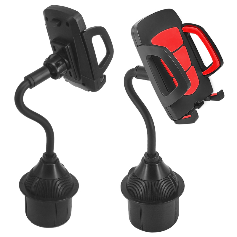 Държач за телефон за автомобил, монтиран върху държач за чаша — универсален, щракващ монтаж, за централна конзола и за задната седалка, модели 1608H, 2208H, 1608HE, Yongxinjia