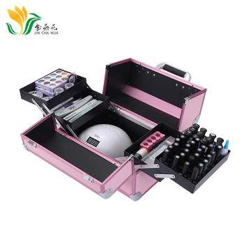 Φορητό πολυεπίπεδο κουτί αποθήκευσης καλλυντικών – μεταλλική κατασκευή, αδιάβροχο, προστασία από κλοπή, κλείσιμο με λατς, με επεκτεινόμενο στρώμα