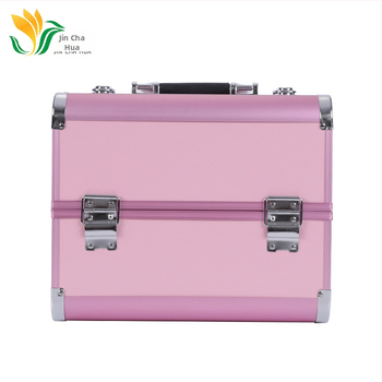 Φορητό πολυεπίπεδο κουτί αποθήκευσης καλλυντικών – μεταλλική κατασκευή, αδιάβροχο, προστασία από κλοπή, κλείσιμο με λατς, με επεκτεινόμενο στρώμα