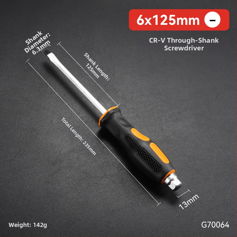 Pramoninio lygio atsuktuvas rinkinys su kryžiu ir plokščia galvu, ilga ašis, chromo vanadžio plienas, magnetinis ir izoliuotos rankenos