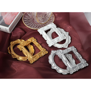 Fotogrāfiju rekvizīti, vintage Eiropas mini reljefa rāmis rotaslietas manikīram un fotogrāfijām