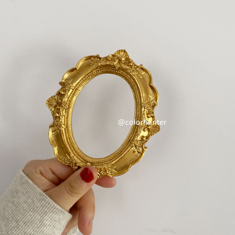 Fotogrāfiju rekvizīti, vintage Eiropas mini reljefa rāmis rotaslietas manikīram un fotogrāfijām