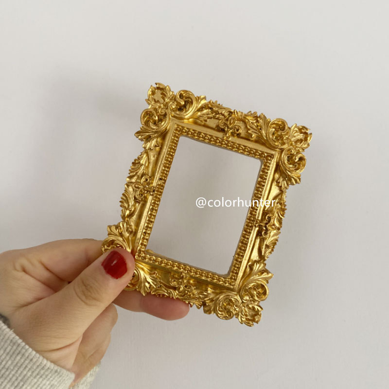 Fotogrāfiju rekvizīti, vintage Eiropas mini reljefa rāmis rotaslietas manikīram un fotogrāfijām