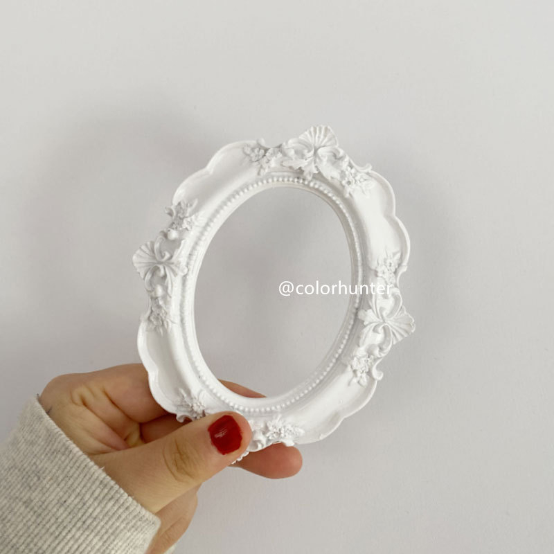 Fotogrāfiju rekvizīti, vintage Eiropas mini reljefa rāmis rotaslietas manikīram un fotogrāfijām