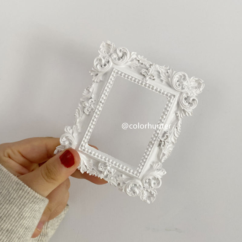 Fotogrāfiju rekvizīti, vintage Eiropas mini reljefa rāmis rotaslietas manikīram un fotogrāfijām